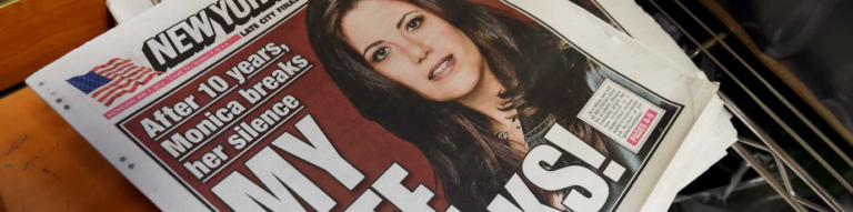 Tabloid image of Monica Lewinsky