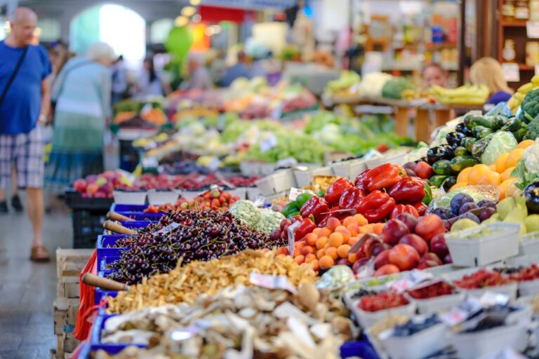 Vegetables at a grocery store